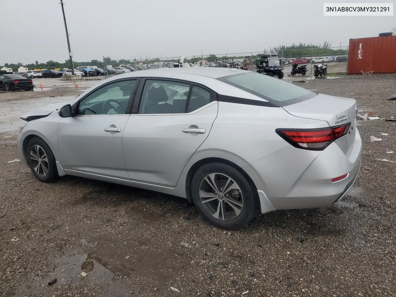 2021 Nissan Sentra Sv VIN: 3N1AB8CV3MY321291 Lot: 71582884