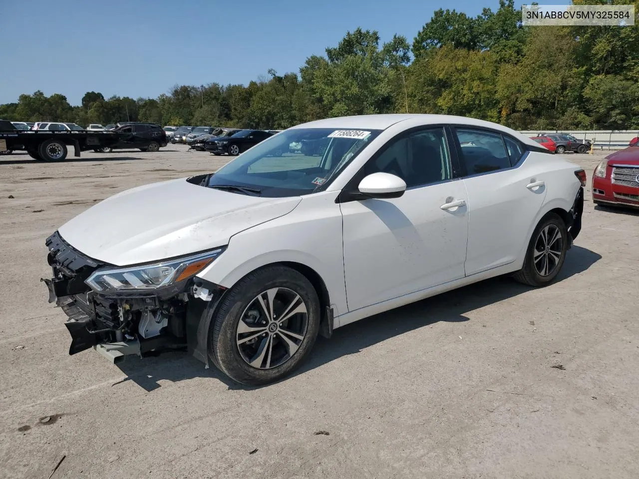 2021 Nissan Sentra Sv VIN: 3N1AB8CV5MY325584 Lot: 71586264