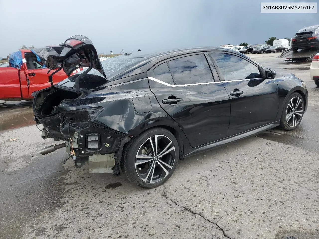 2021 Nissan Sentra Sr VIN: 3N1AB8DV5MY216167 Lot: 71587184