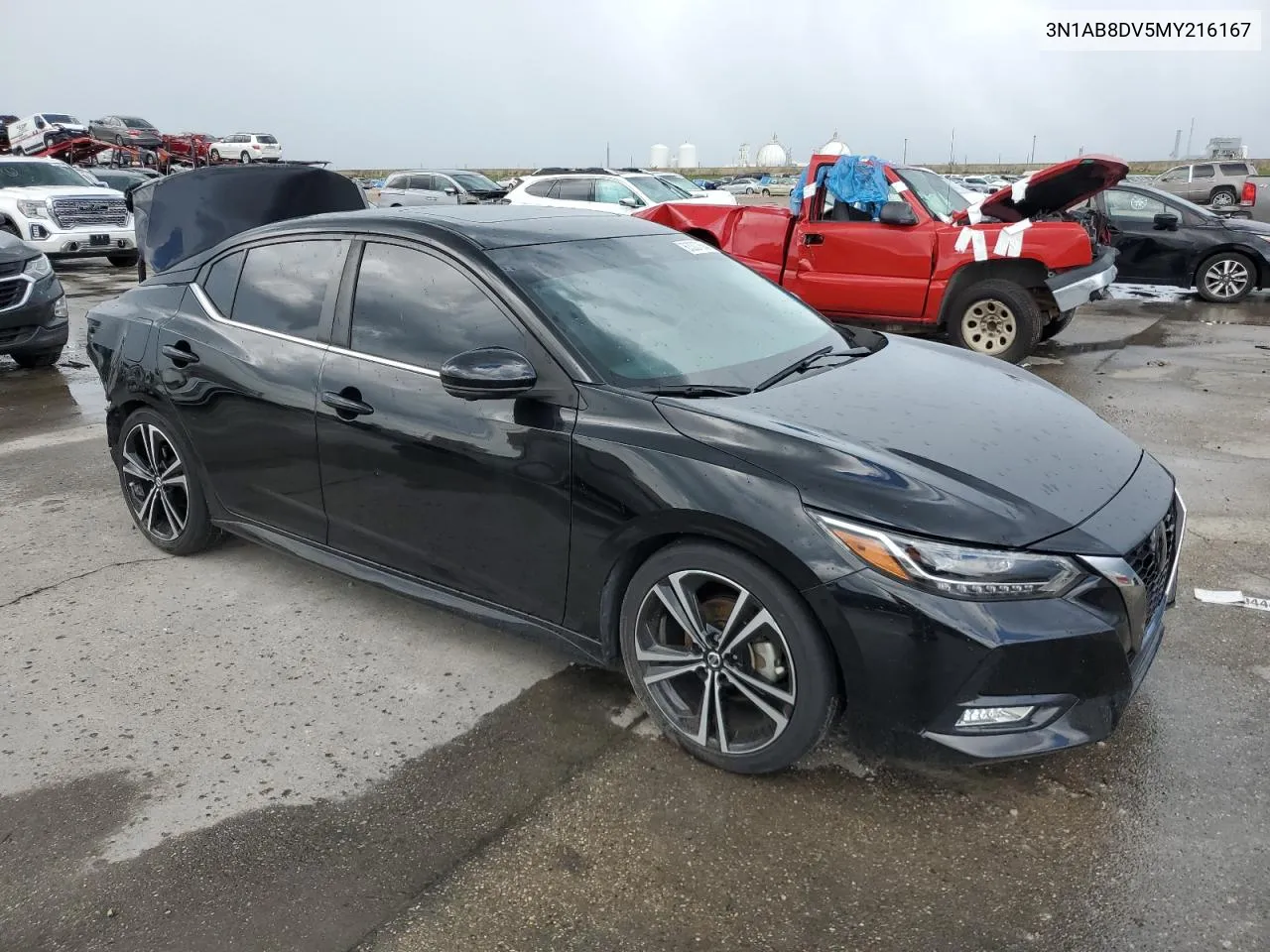 2021 Nissan Sentra Sr VIN: 3N1AB8DV5MY216167 Lot: 71587184