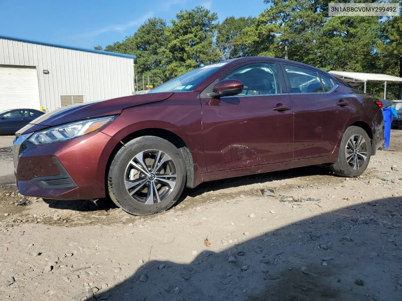 2021 Nissan Sentra Sv VIN: 3N1AB8CV0MY299492 Lot: 71587644