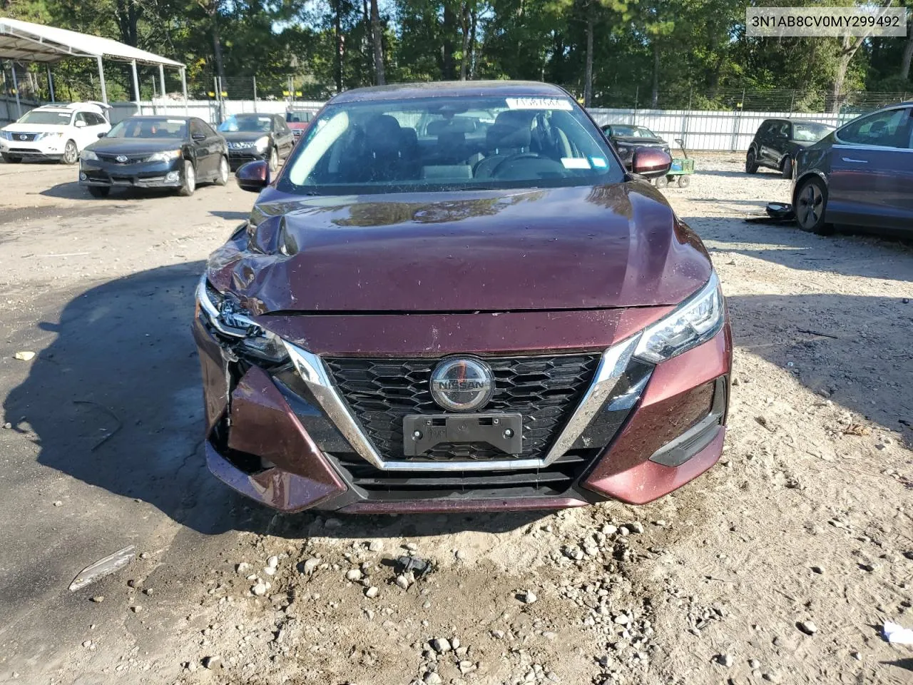 2021 Nissan Sentra Sv VIN: 3N1AB8CV0MY299492 Lot: 71587644