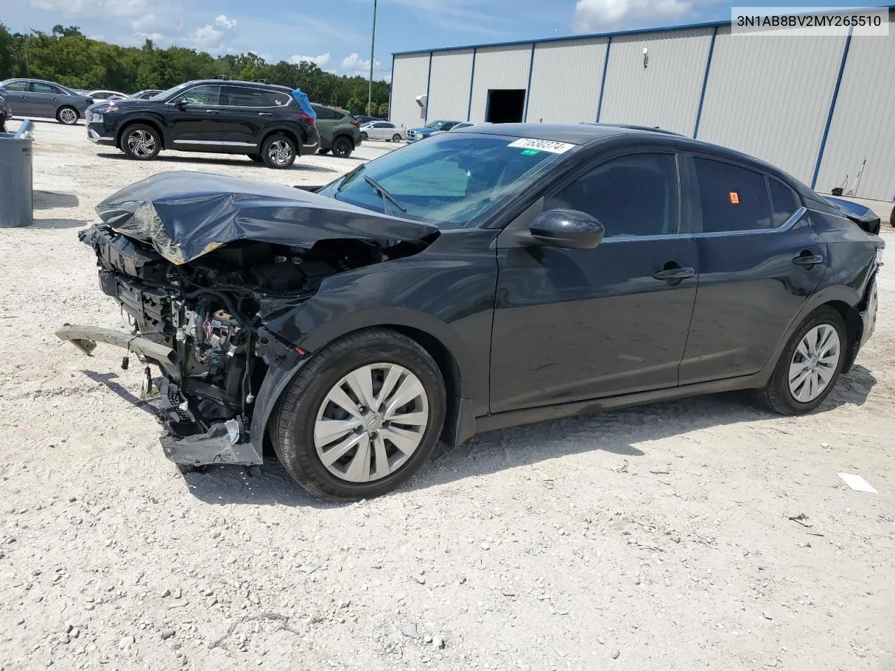 2021 Nissan Sentra S VIN: 3N1AB8BV2MY265510 Lot: 71630374