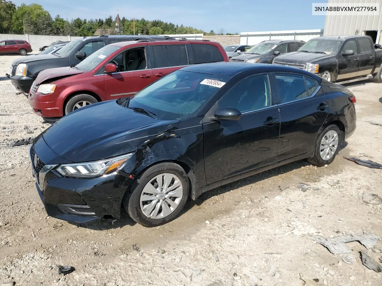 2021 Nissan Sentra S VIN: 3N1AB8BVXMY277954 Lot: 71663954