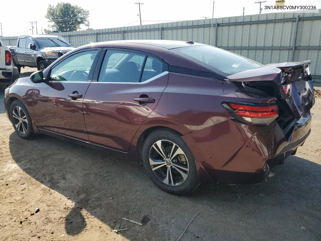 2021 Nissan Sentra Sv VIN: 3N1AB8CV0MY300236 Lot: 71675314