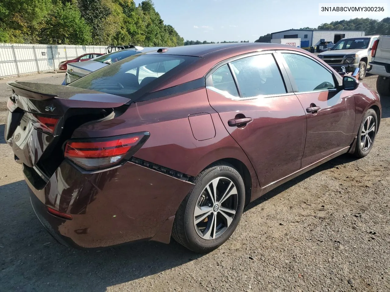 2021 Nissan Sentra Sv VIN: 3N1AB8CV0MY300236 Lot: 71675314