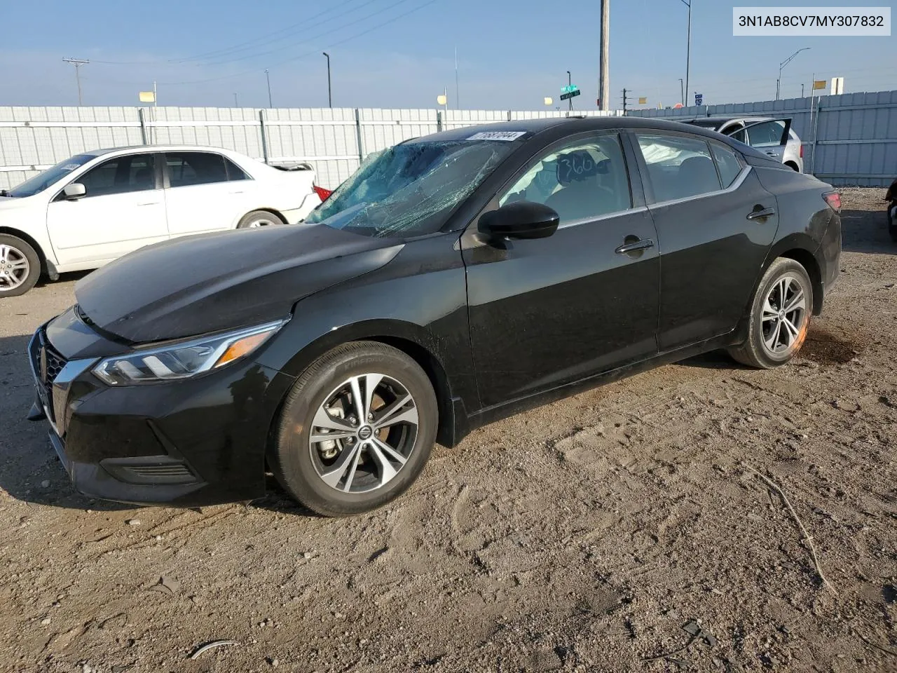 2021 Nissan Sentra Sv VIN: 3N1AB8CV7MY307832 Lot: 71687044