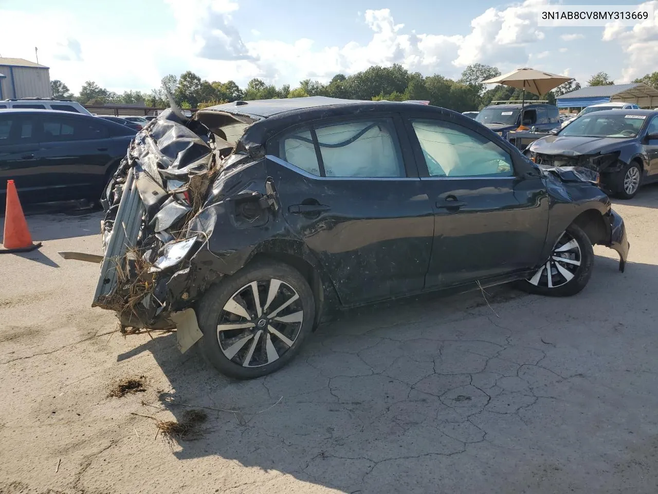 2021 Nissan Sentra Sv VIN: 3N1AB8CV8MY313669 Lot: 71796404