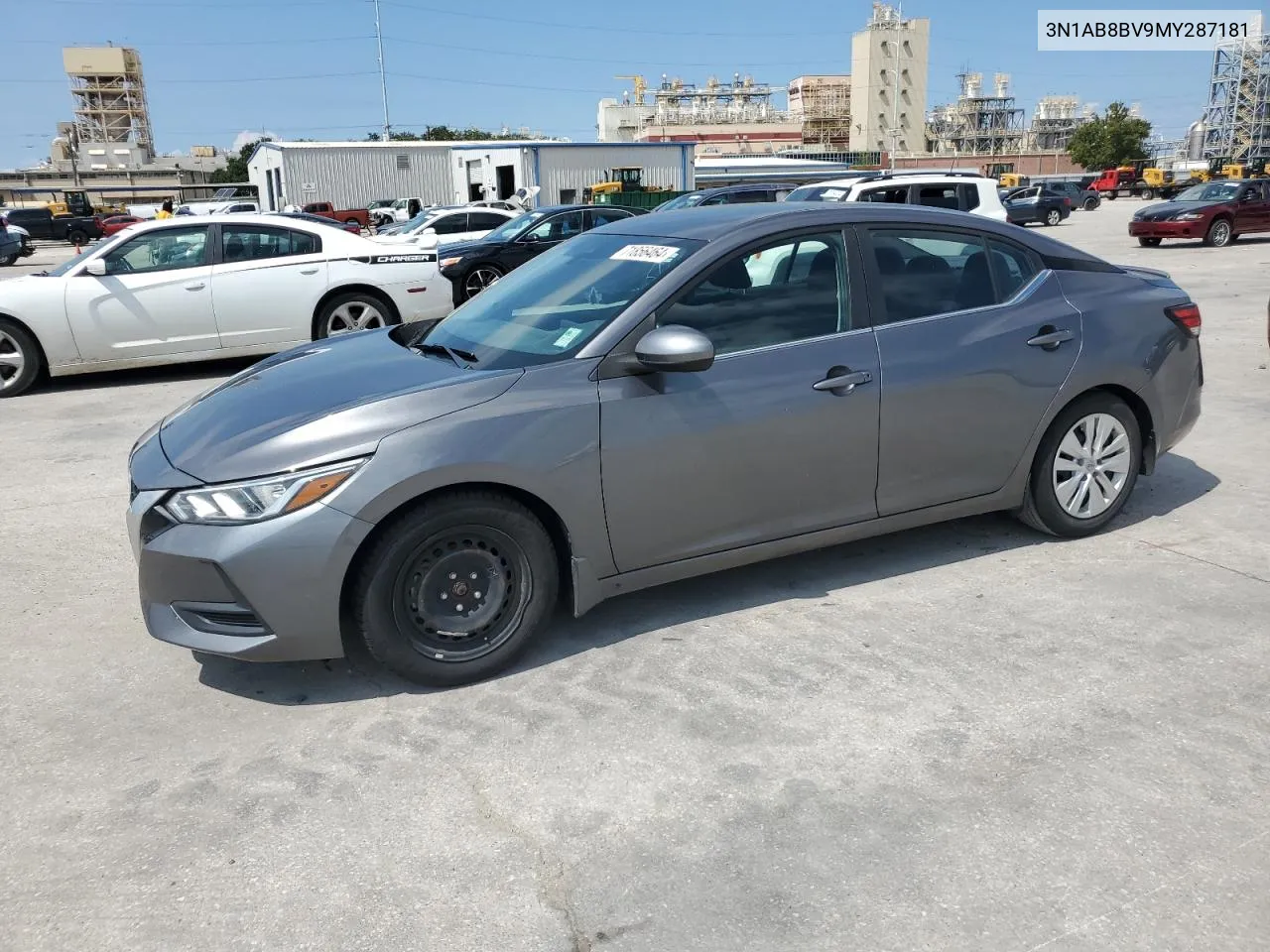 2021 Nissan Sentra S VIN: 3N1AB8BV9MY287181 Lot: 71856464