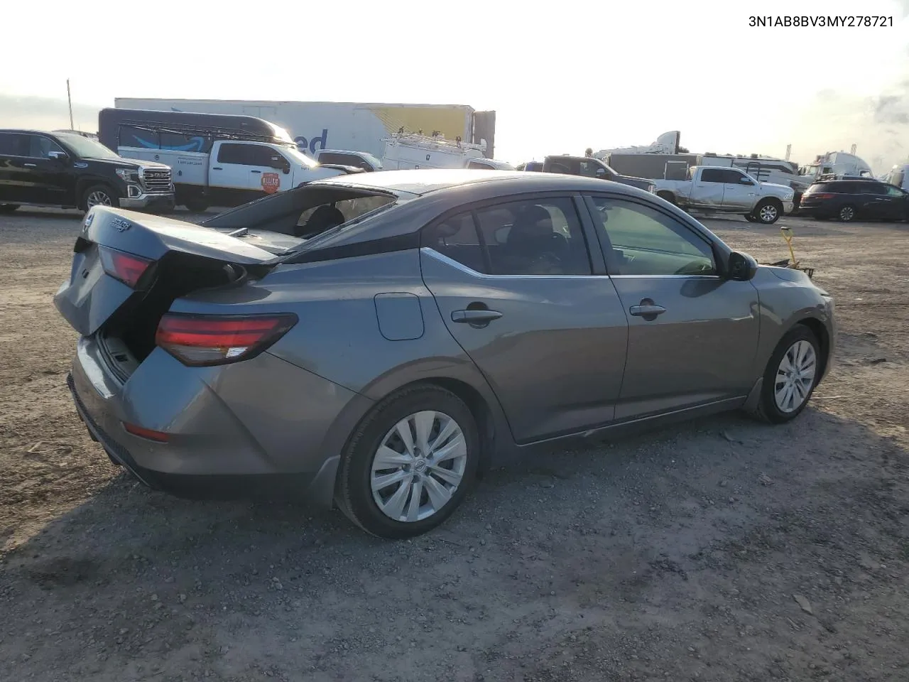 2021 Nissan Sentra S VIN: 3N1AB8BV3MY278721 Lot: 71895134