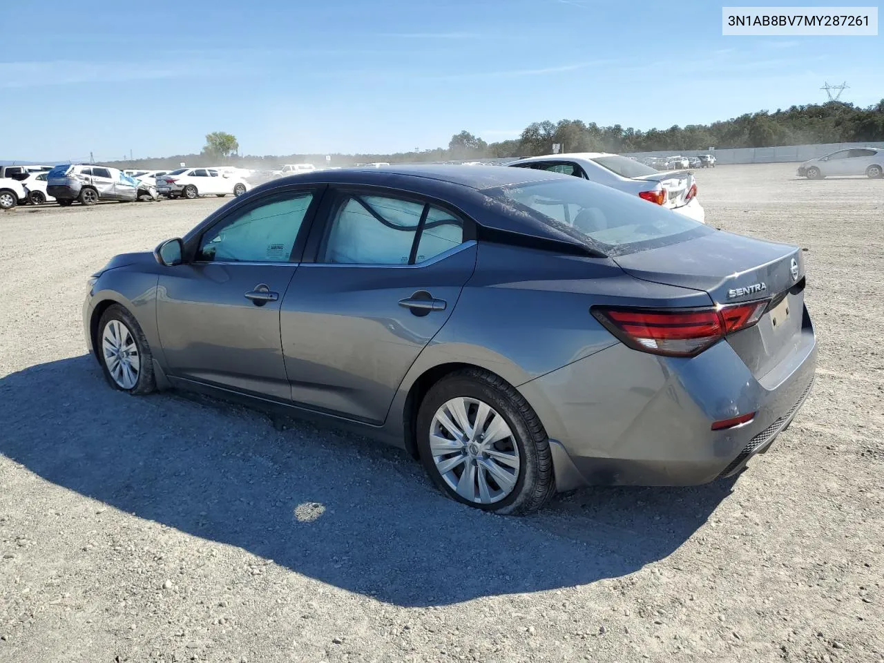 2021 Nissan Sentra S VIN: 3N1AB8BV7MY287261 Lot: 71896234