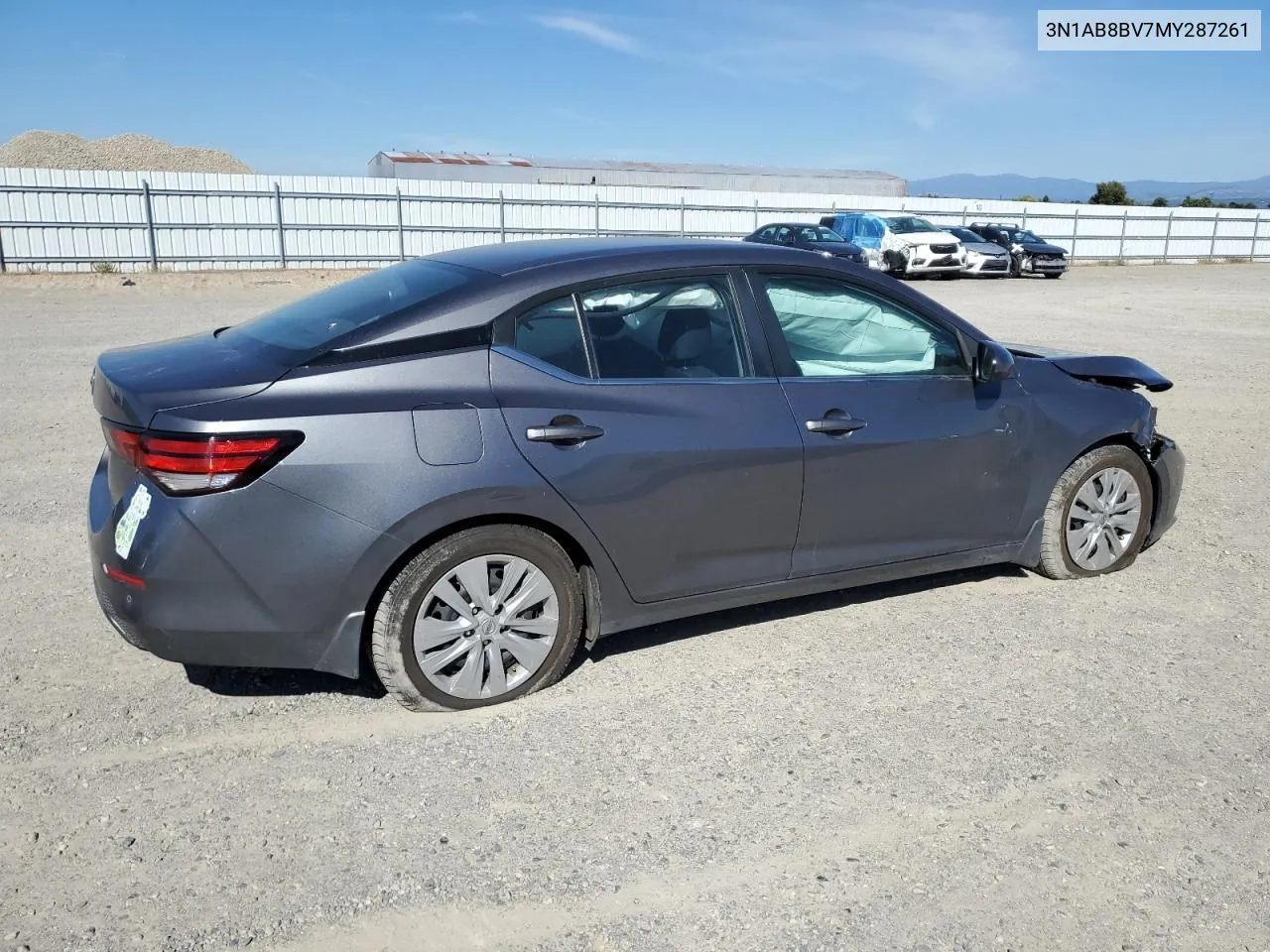 2021 Nissan Sentra S VIN: 3N1AB8BV7MY287261 Lot: 71896234