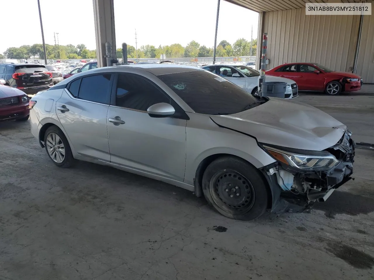 2021 Nissan Sentra S VIN: 3N1AB8BV3MY251812 Lot: 71917384