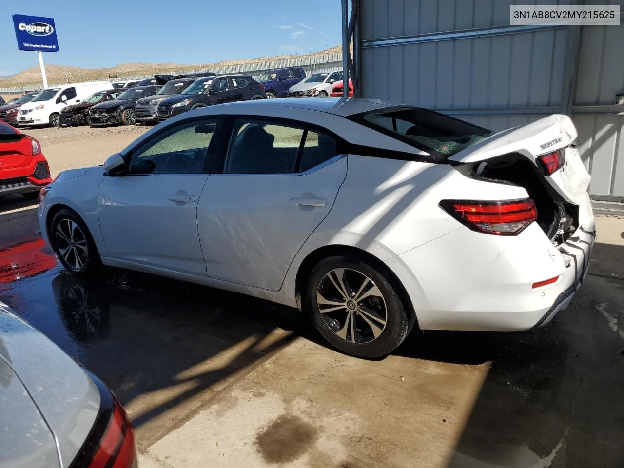 2021 Nissan Sentra Sv VIN: 3N1AB8CV2MY215625 Lot: 72003584