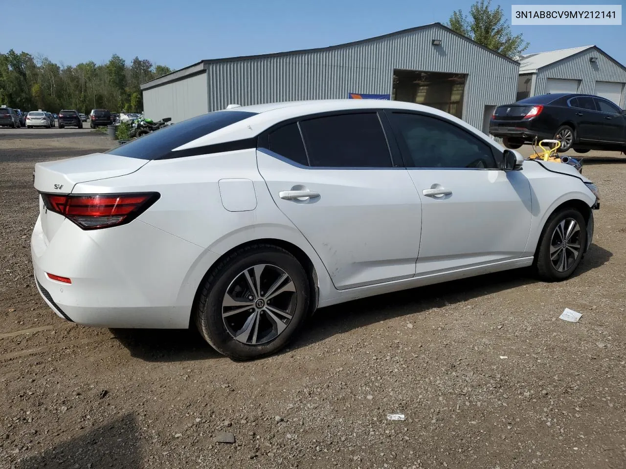 2021 Nissan Sentra Sv VIN: 3N1AB8CV9MY212141 Lot: 72009644