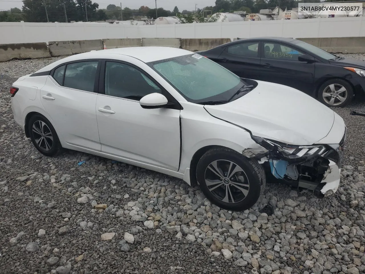 2021 Nissan Sentra Sv VIN: 3N1AB8CV4MY230577 Lot: 72010654