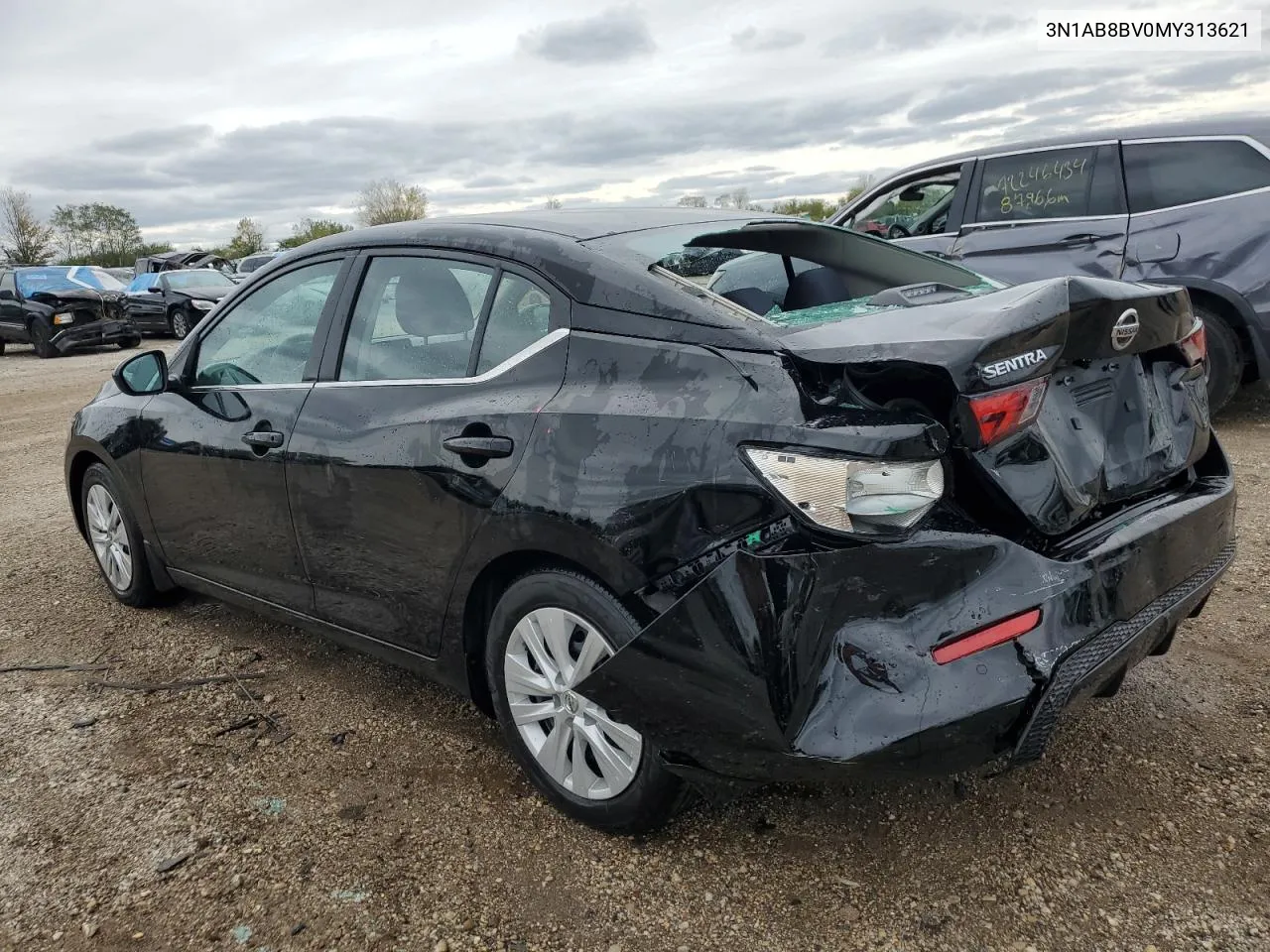 2021 Nissan Sentra S VIN: 3N1AB8BV0MY313621 Lot: 72179524