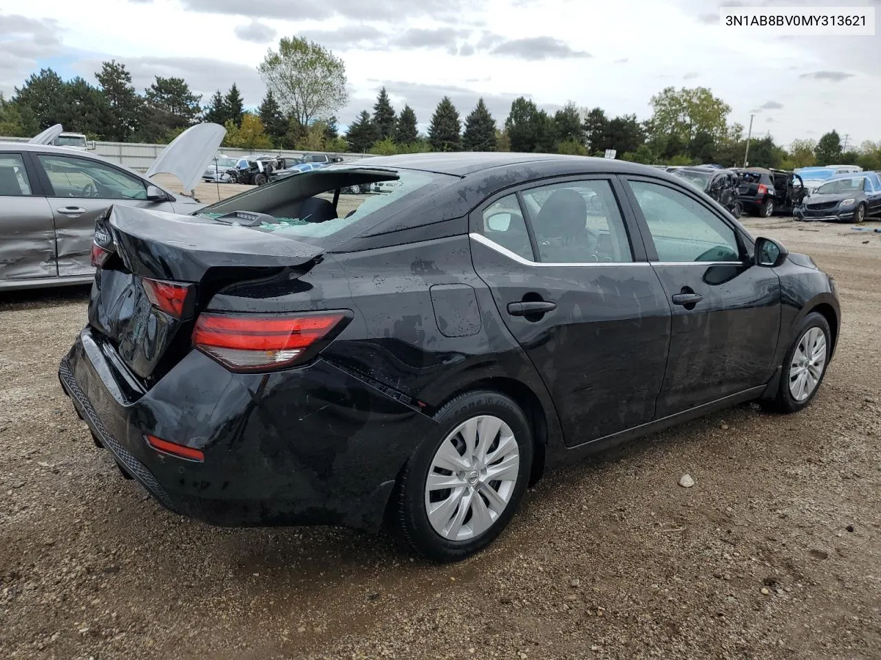 2021 Nissan Sentra S VIN: 3N1AB8BV0MY313621 Lot: 72179524