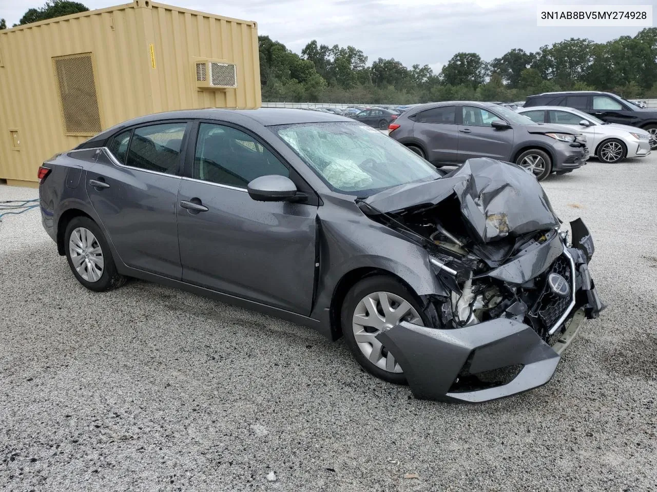 2021 Nissan Sentra S VIN: 3N1AB8BV5MY274928 Lot: 72181114