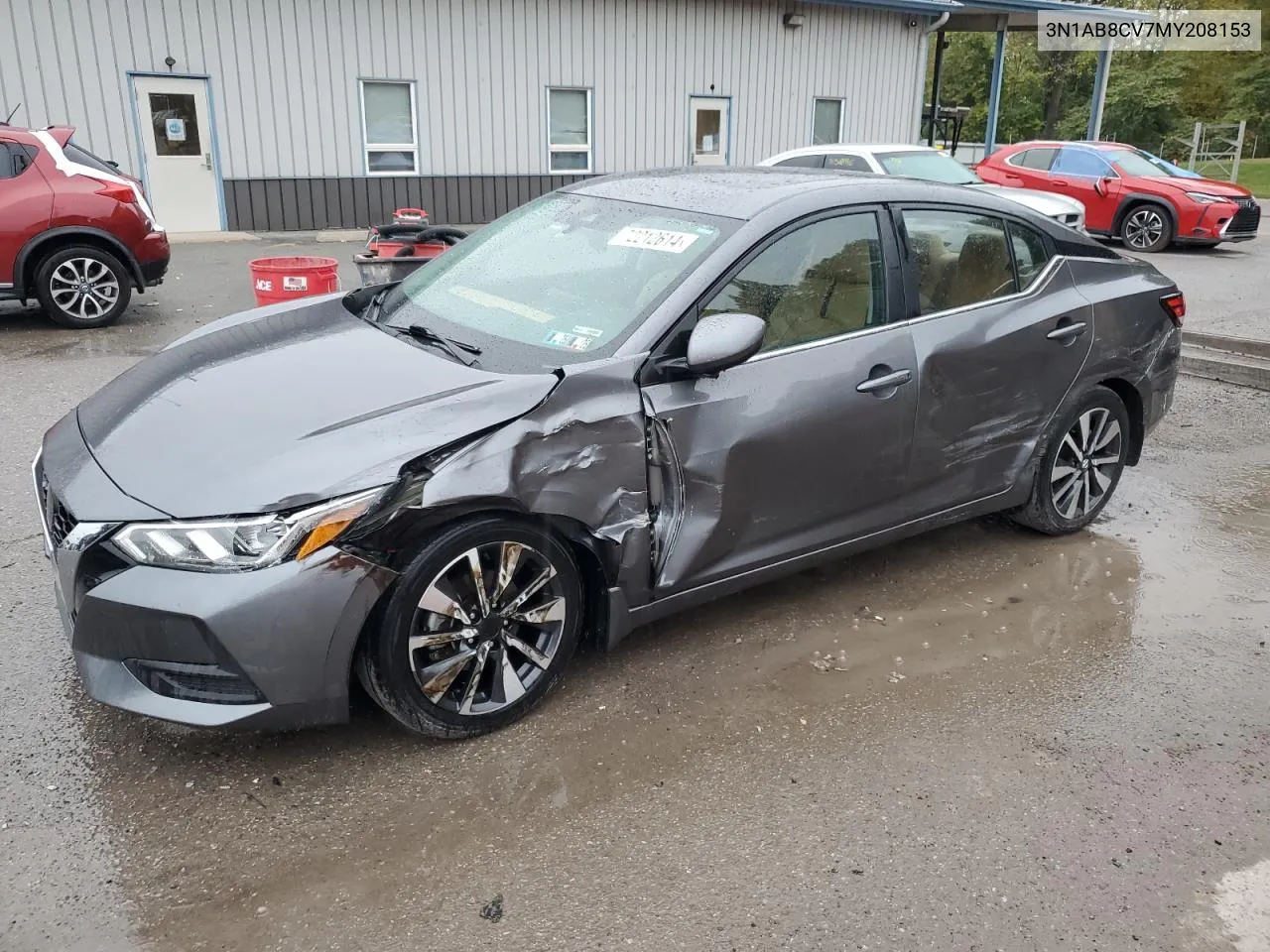 2021 Nissan Sentra Sv VIN: 3N1AB8CV7MY208153 Lot: 72212614