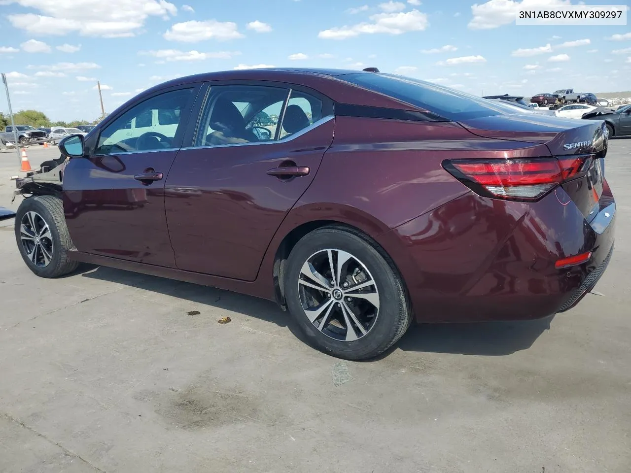 2021 Nissan Sentra Sv VIN: 3N1AB8CVXMY309297 Lot: 72274744