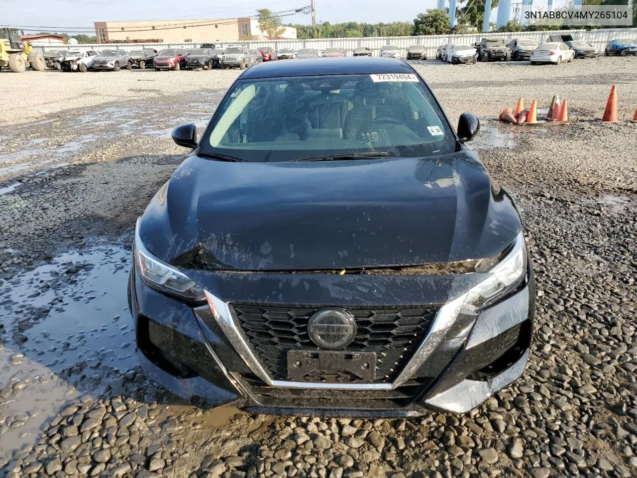 2021 Nissan Sentra Sv VIN: 3N1AB8CV4MY265104 Lot: 72319404