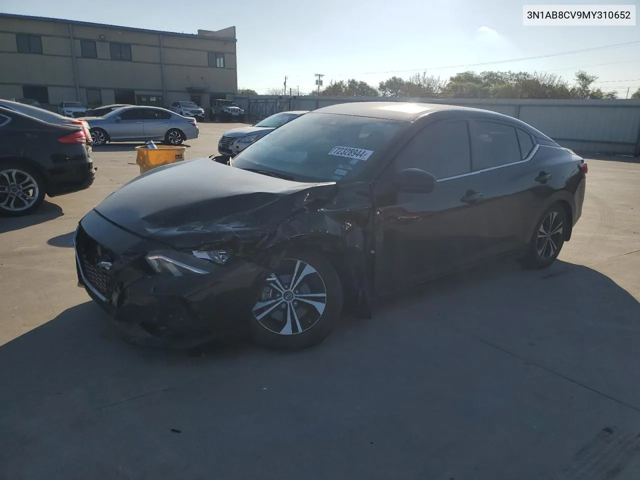 2021 Nissan Sentra Sv VIN: 3N1AB8CV9MY310652 Lot: 72328944