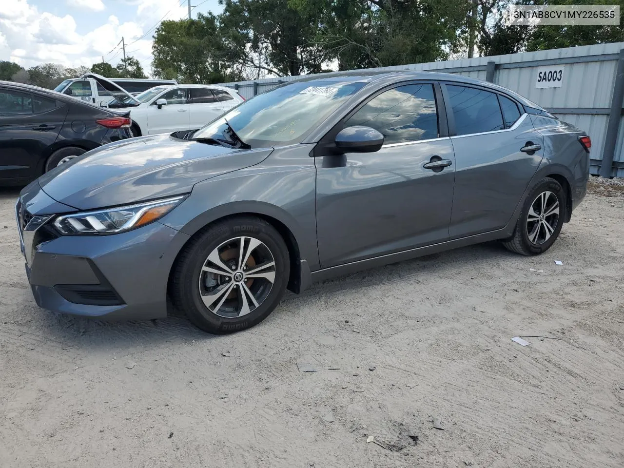 2021 Nissan Sentra Sv VIN: 3N1AB8CV1MY226535 Lot: 72441764