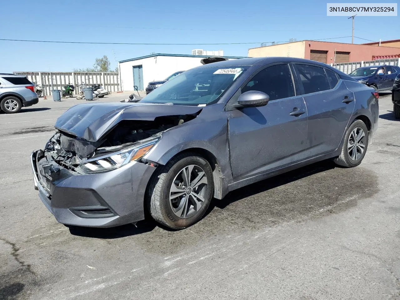 2021 Nissan Sentra Sv VIN: 3N1AB8CV7MY325294 Lot: 72546844