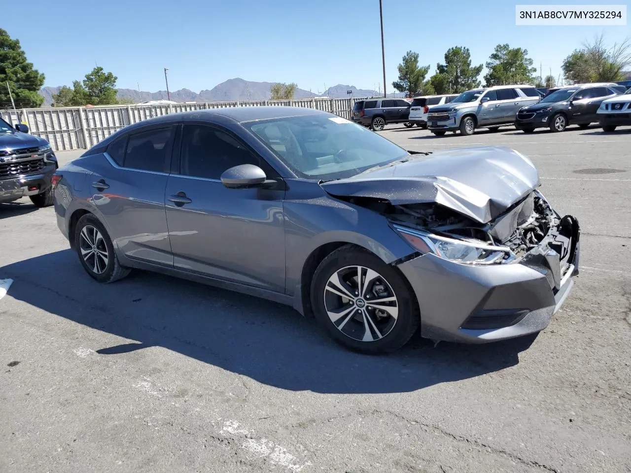 2021 Nissan Sentra Sv VIN: 3N1AB8CV7MY325294 Lot: 72546844