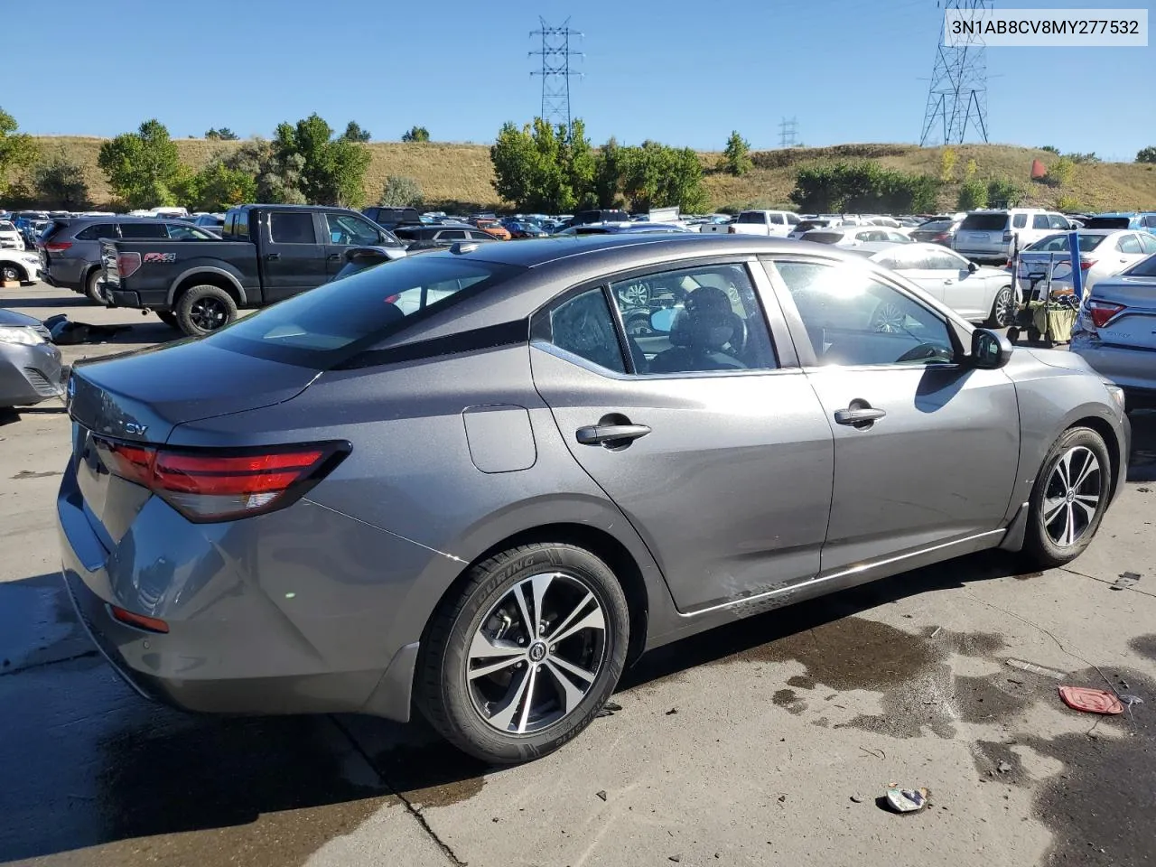 2021 Nissan Sentra Sv VIN: 3N1AB8CV8MY277532 Lot: 72612384