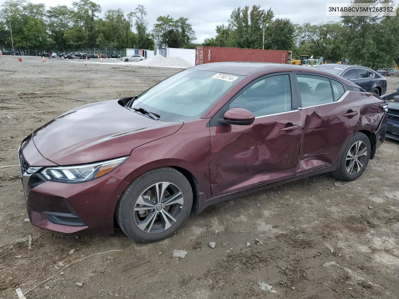 2021 Nissan Sentra Sv VIN: 3N1AB8CV5MY268352 Lot: 72795714