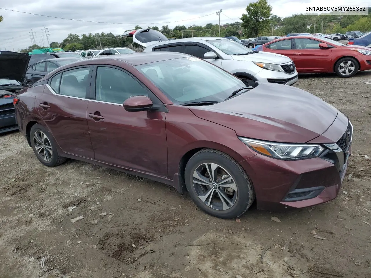 2021 Nissan Sentra Sv VIN: 3N1AB8CV5MY268352 Lot: 72795714