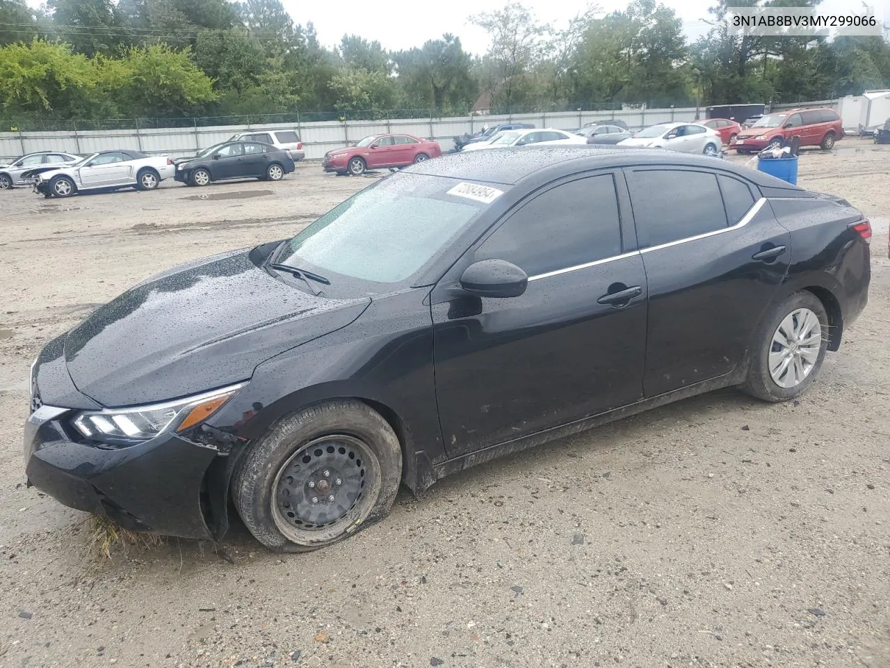 2021 Nissan Sentra S VIN: 3N1AB8BV3MY299066 Lot: 72884954