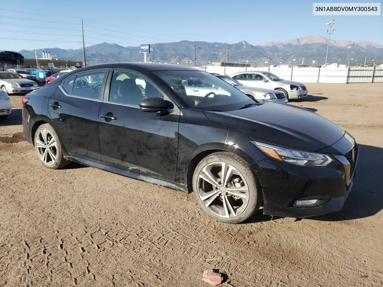 2021 Nissan Sentra Sr VIN: 3N1AB8DV0MY300543 Lot: 72934314