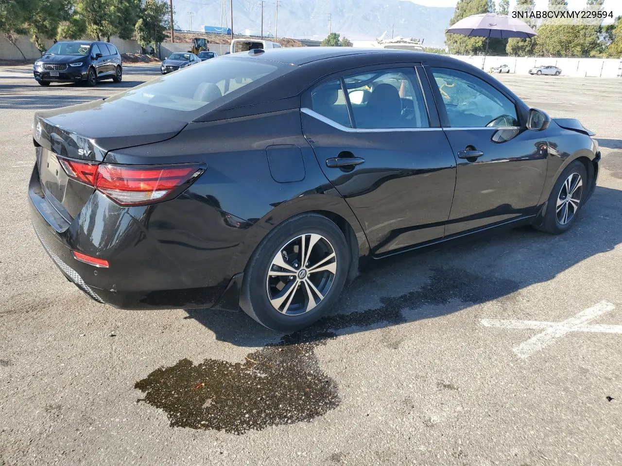 2021 Nissan Sentra Sv VIN: 3N1AB8CVXMY229594 Lot: 72934664