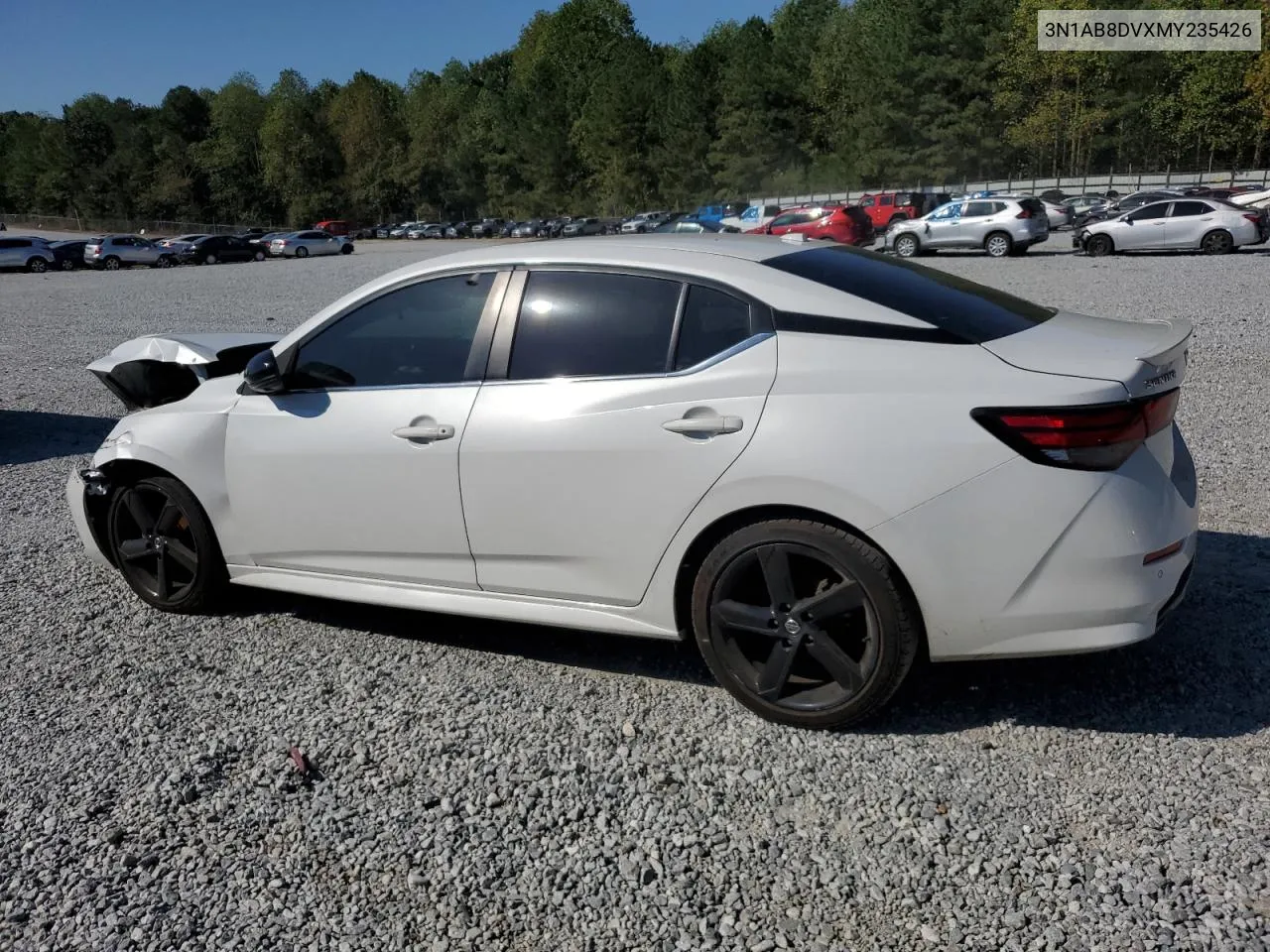 2021 Nissan Sentra Sr VIN: 3N1AB8DVXMY235426 Lot: 72960124