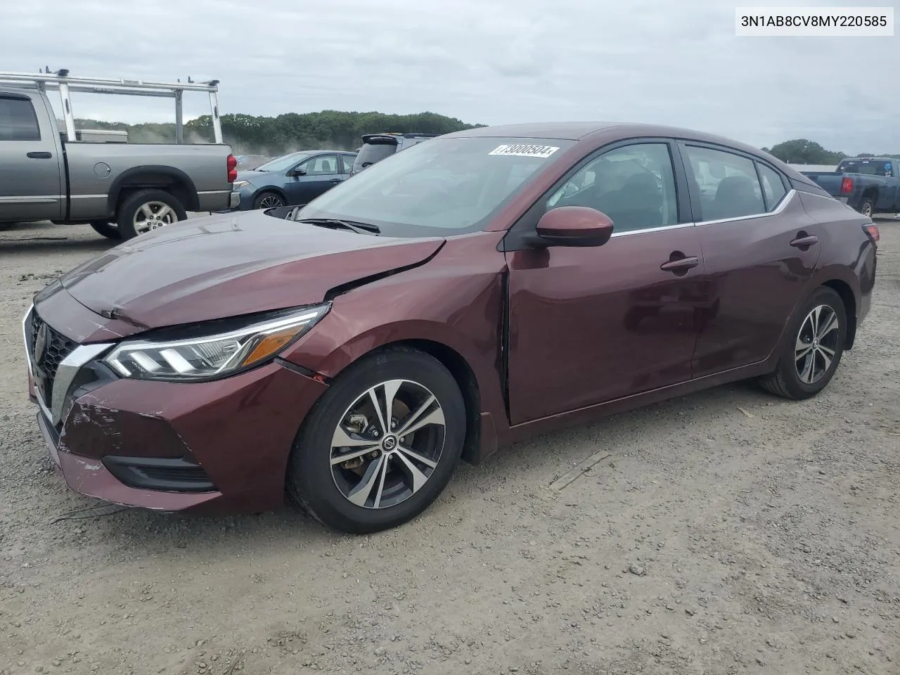 2021 Nissan Sentra Sv VIN: 3N1AB8CV8MY220585 Lot: 73000504