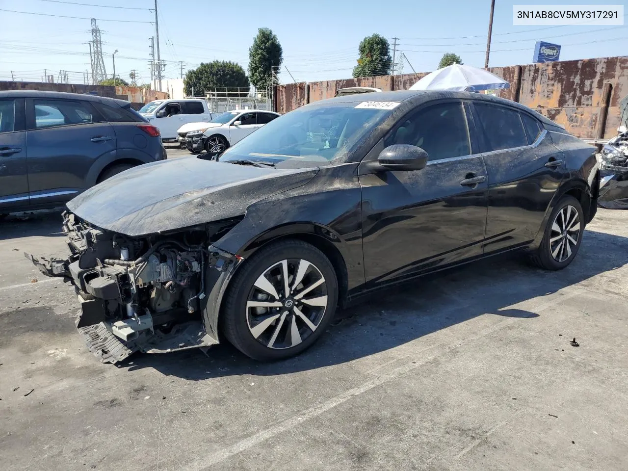 2021 Nissan Sentra Sv VIN: 3N1AB8CV5MY317291 Lot: 73046134