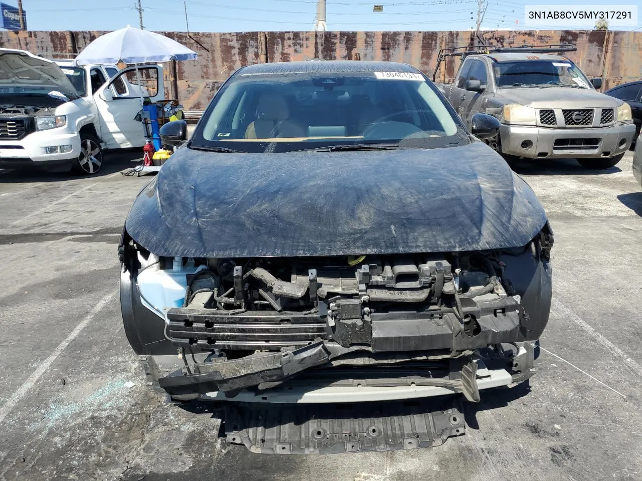 2021 Nissan Sentra Sv VIN: 3N1AB8CV5MY317291 Lot: 73046134