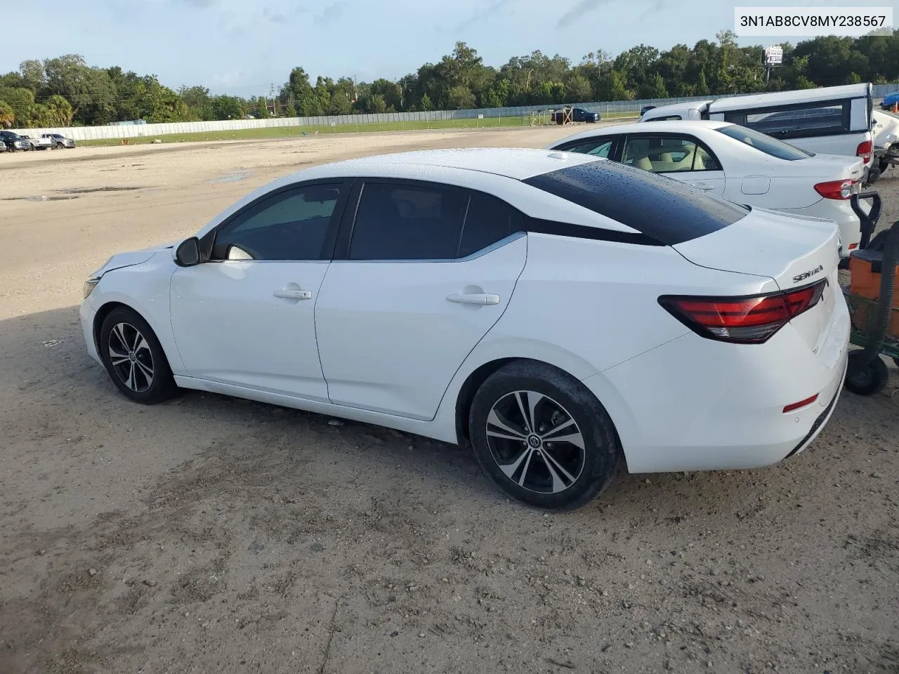 2021 Nissan Sentra Sv VIN: 3N1AB8CV8MY238567 Lot: 73098204