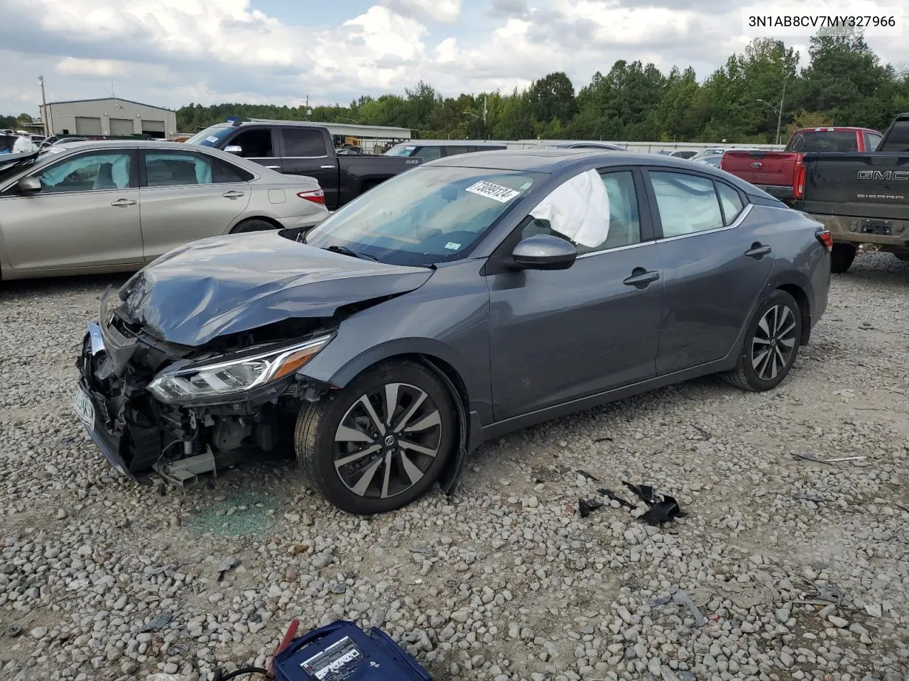 2021 Nissan Sentra Sv VIN: 3N1AB8CV7MY327966 Lot: 73099124