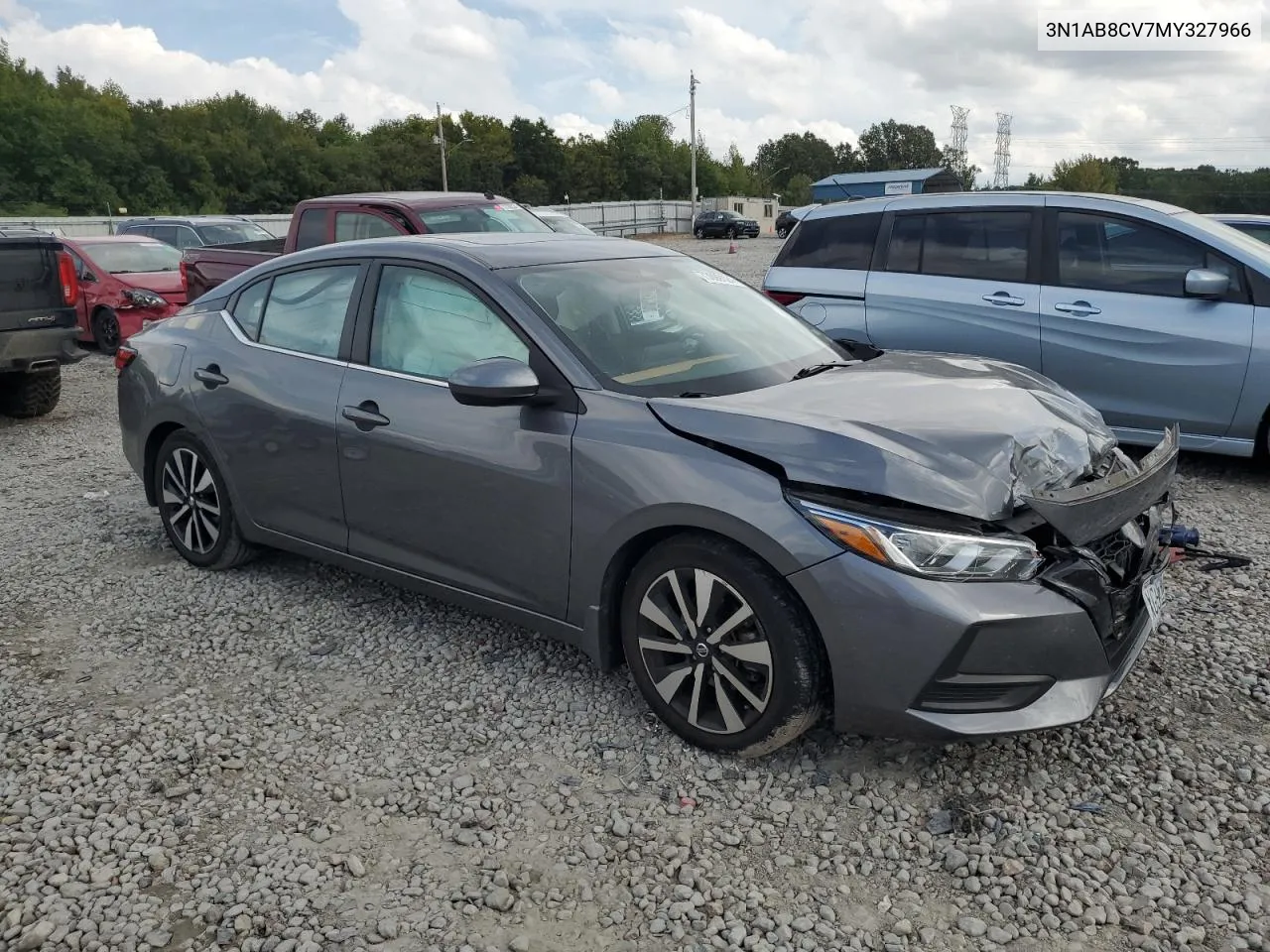 2021 Nissan Sentra Sv VIN: 3N1AB8CV7MY327966 Lot: 73099124