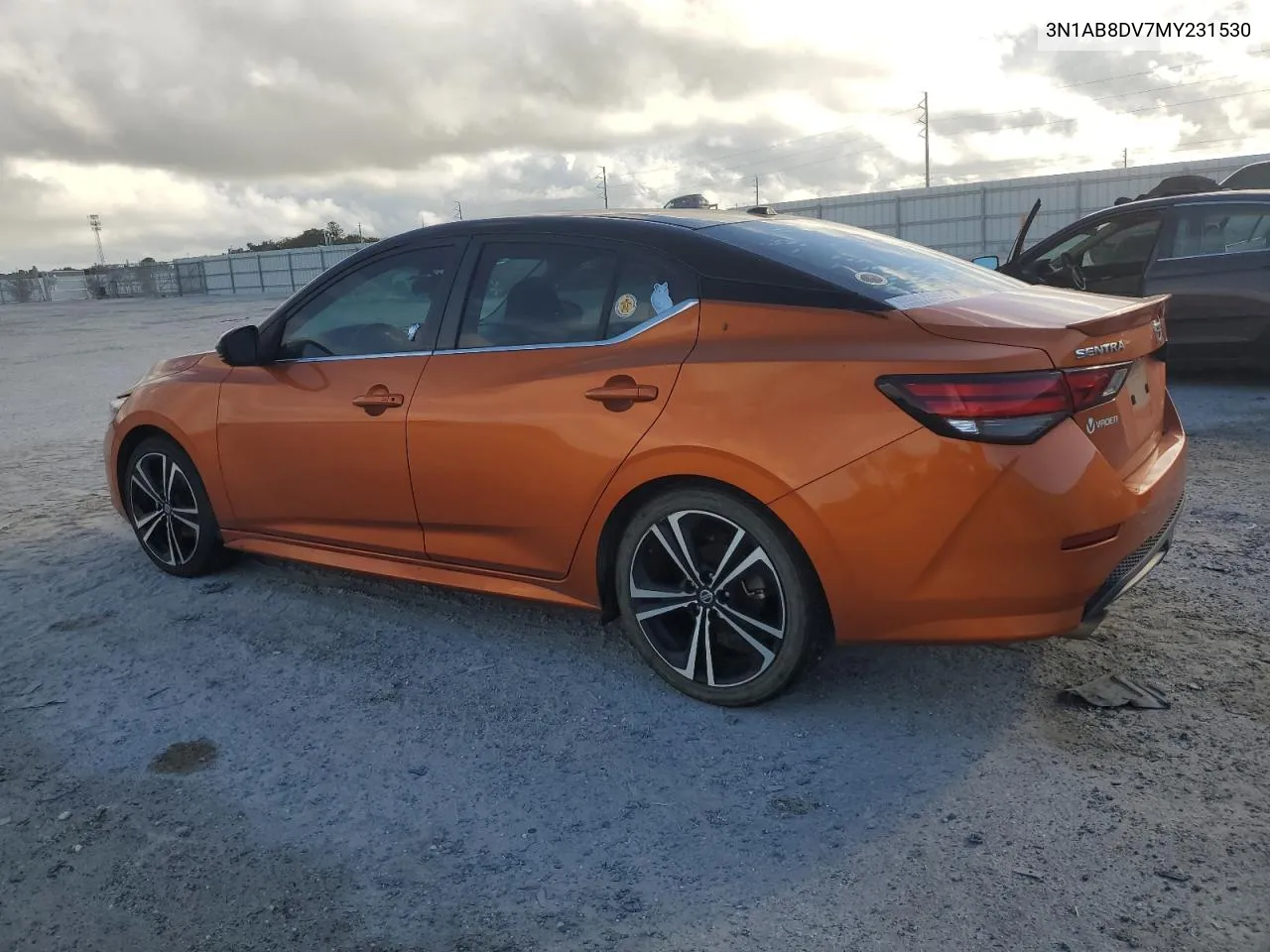 2021 Nissan Sentra Sr VIN: 3N1AB8DV7MY231530 Lot: 73132844