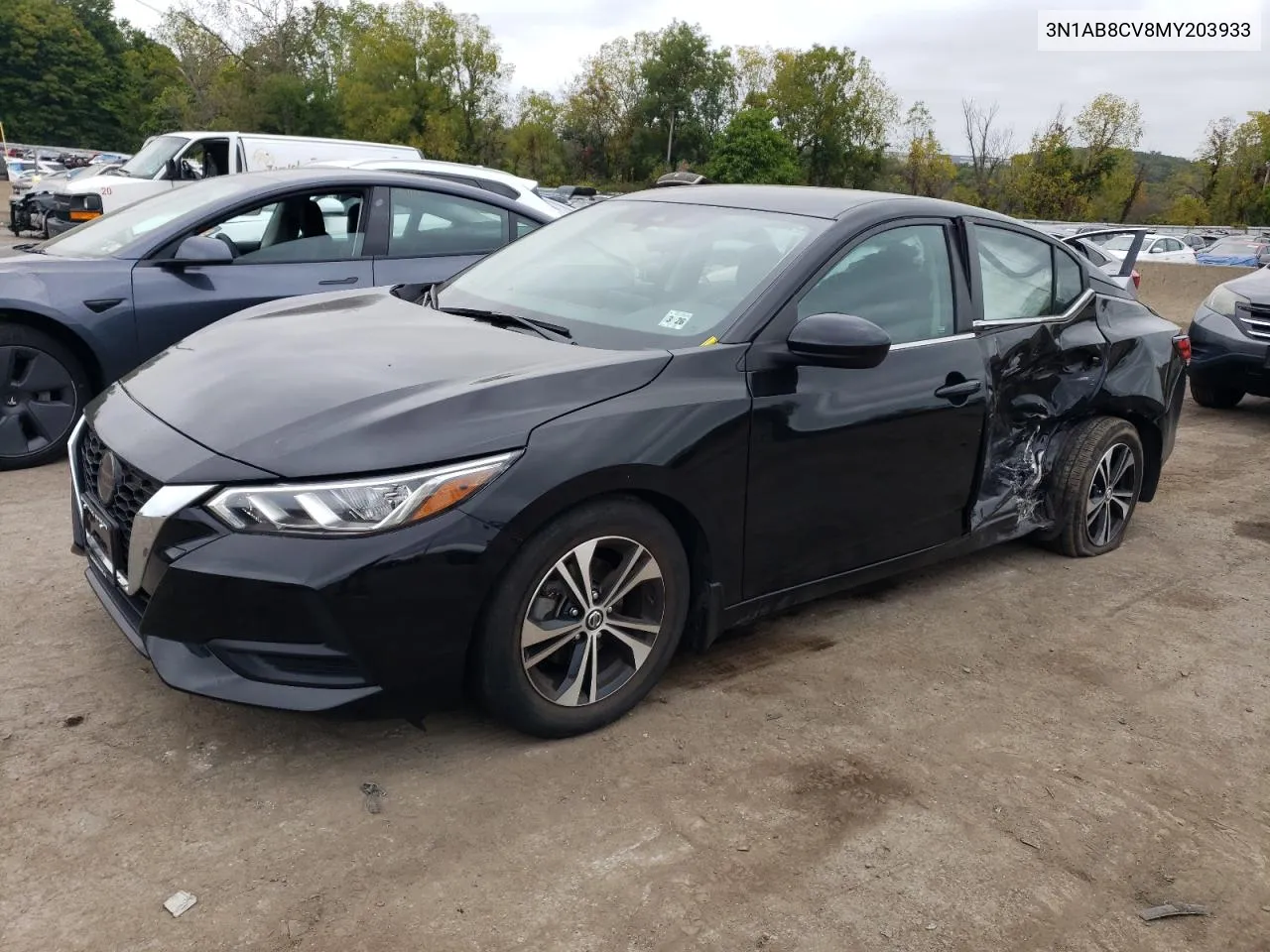 2021 Nissan Sentra Sv VIN: 3N1AB8CV8MY203933 Lot: 73149864