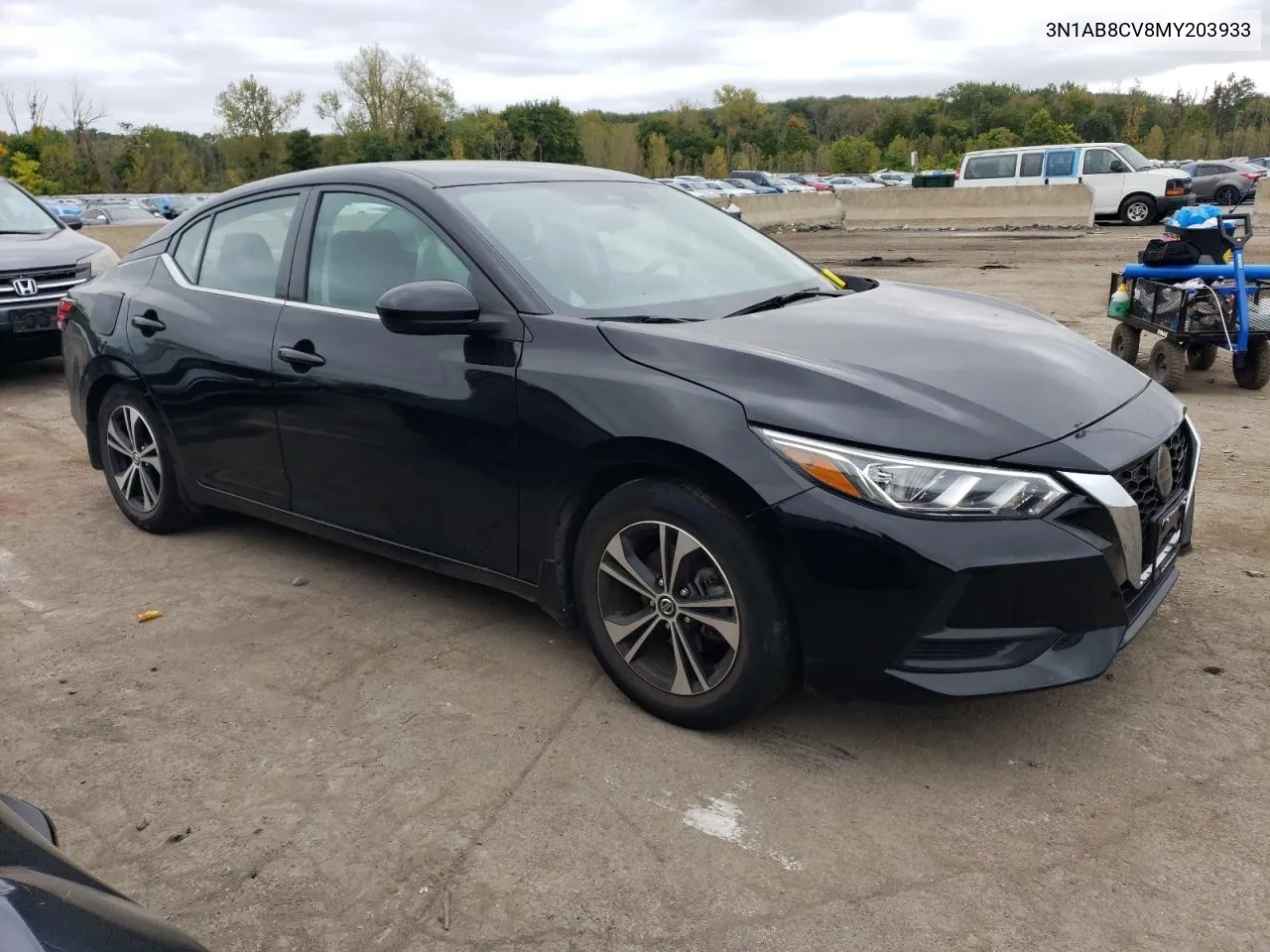 2021 Nissan Sentra Sv VIN: 3N1AB8CV8MY203933 Lot: 73149864