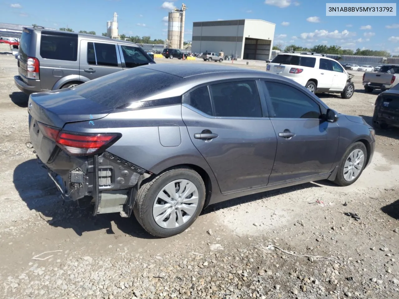 2021 Nissan Sentra S VIN: 3N1AB8BV5MY313792 Lot: 73189134