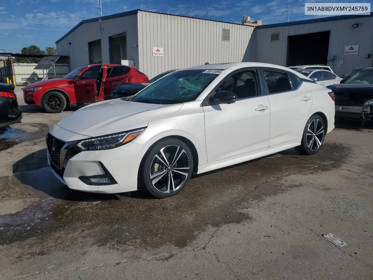 2021 Nissan Sentra Sr VIN: 3N1AB8DVXMY245759 Lot: 73313994