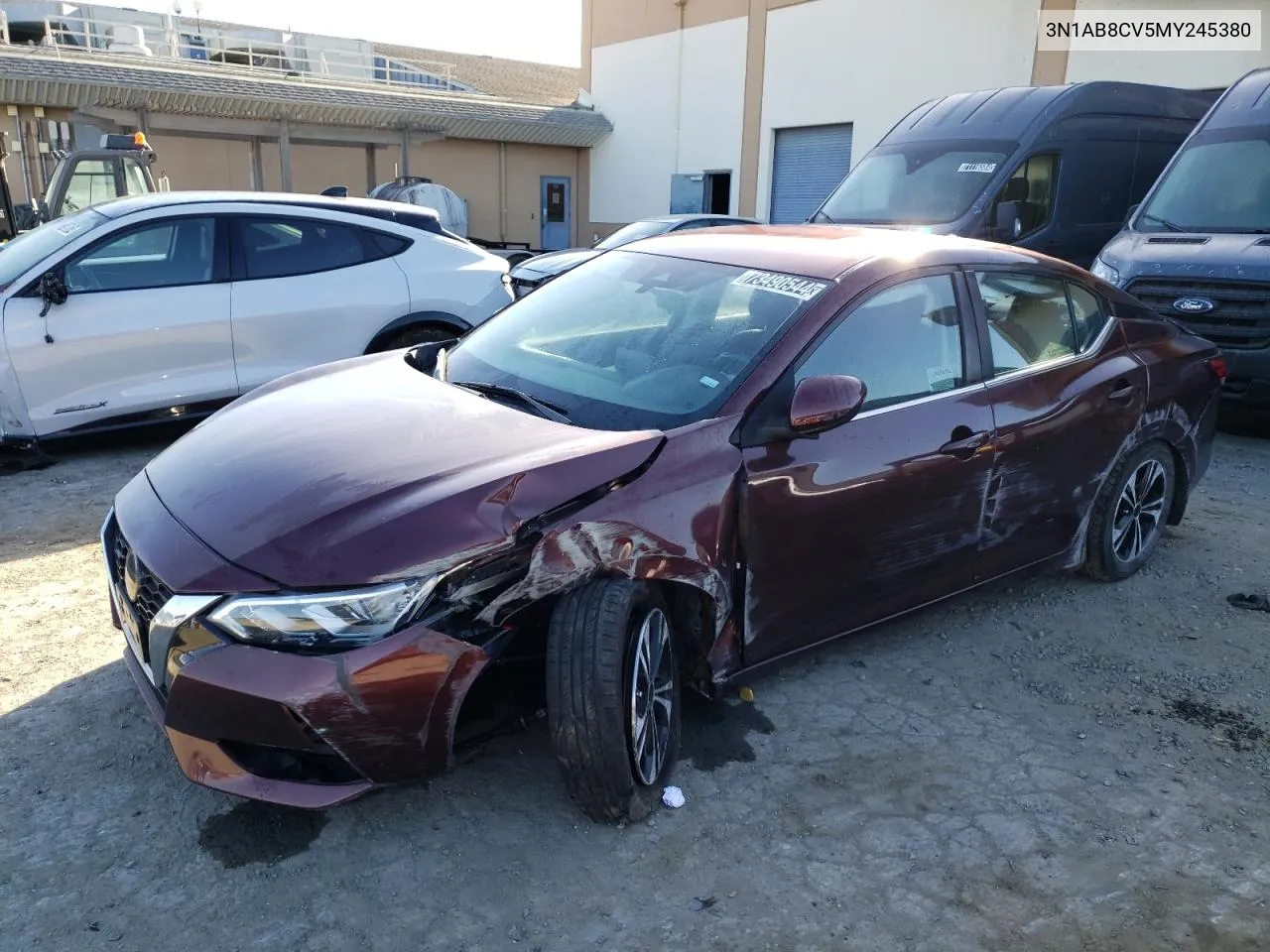 2021 Nissan Sentra Sv VIN: 3N1AB8CV5MY245380 Lot: 73490544