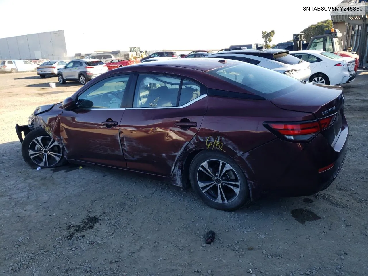 2021 Nissan Sentra Sv VIN: 3N1AB8CV5MY245380 Lot: 73490544